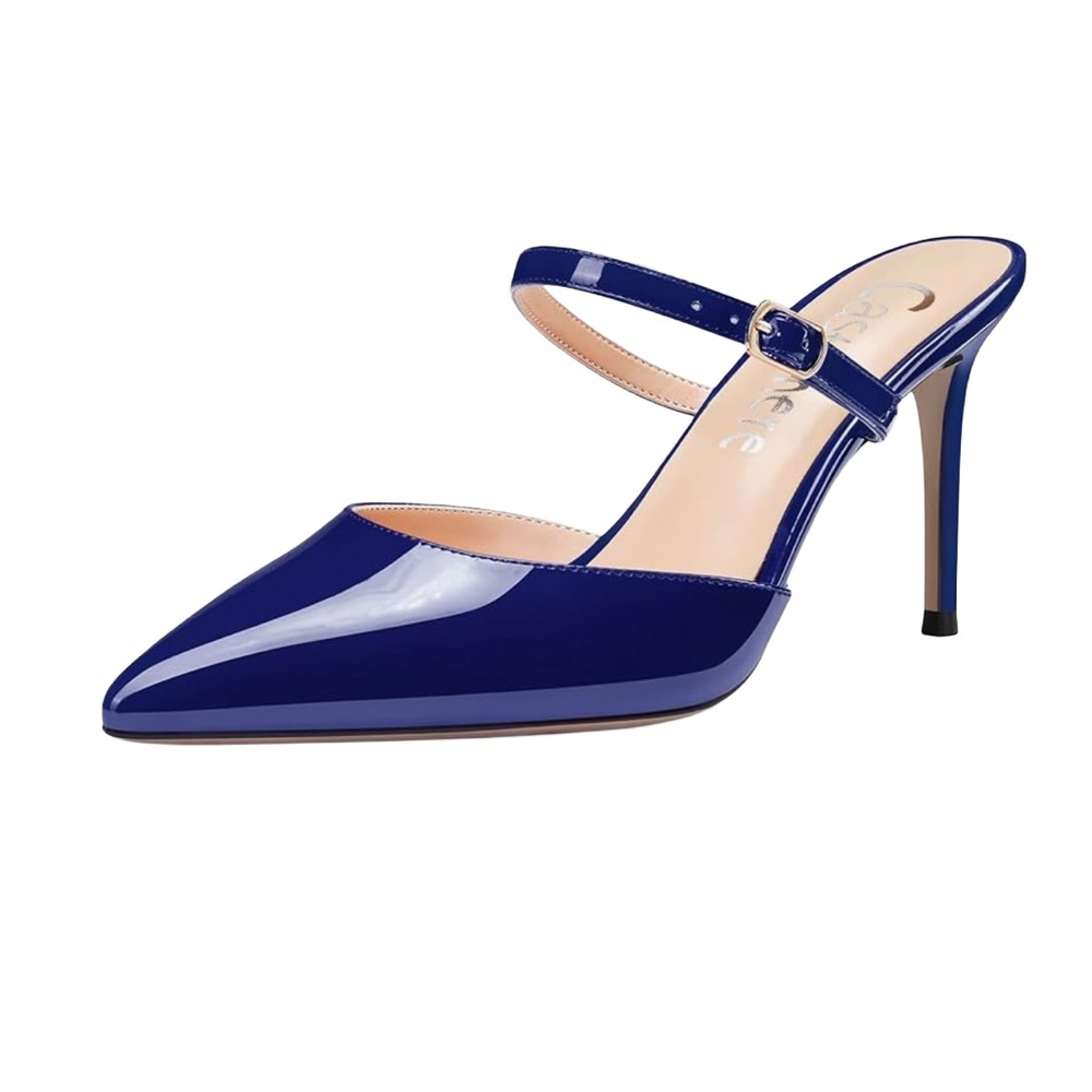 Chic Navy Slingback Heels